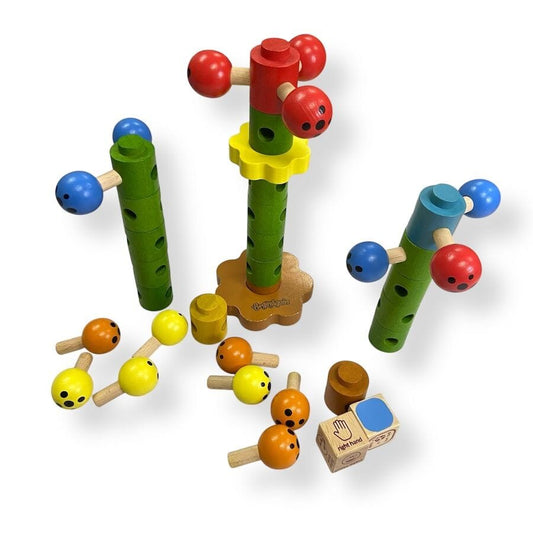 BeginAgain Toys Ladybug Flower Tower Toys 