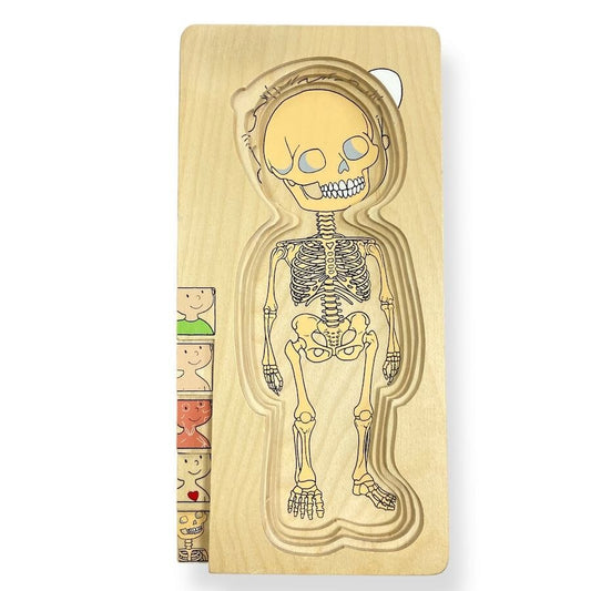 Beleduc Nesting Wood Puzzle: Your Body Boy Puzzles 