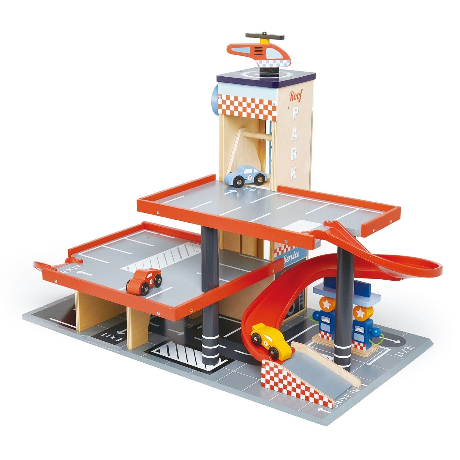 Blue Bird Toy Garage and Gas Station