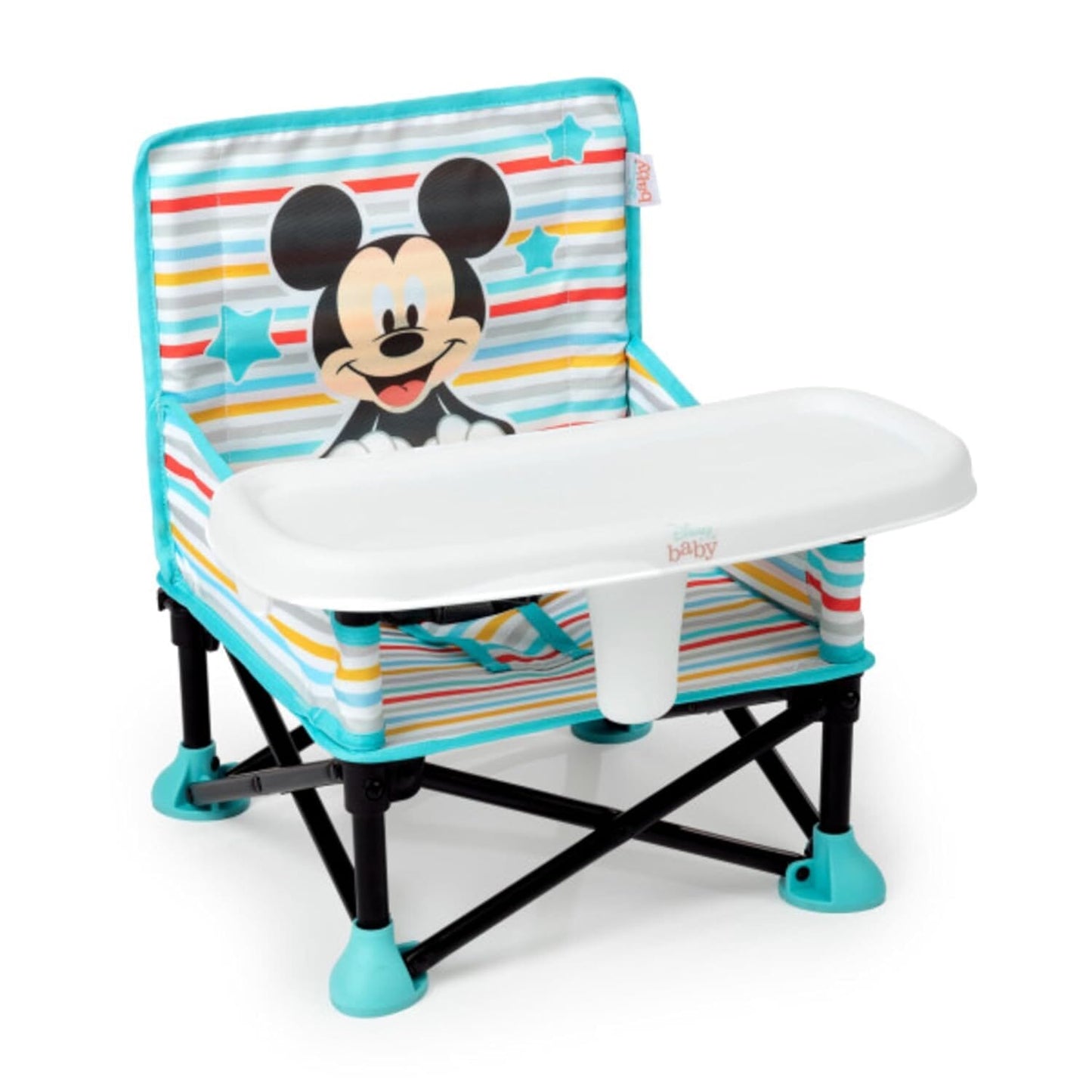 Bright Starts Pop 'N Sit Portable Booster Baby & Toddler Mickey Mouse 