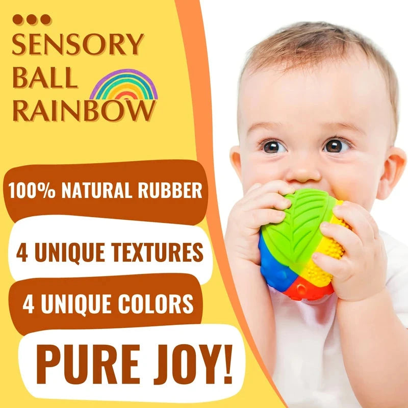 Caaocho 3" Natural Rubber Sensory Ball Toy Toys 