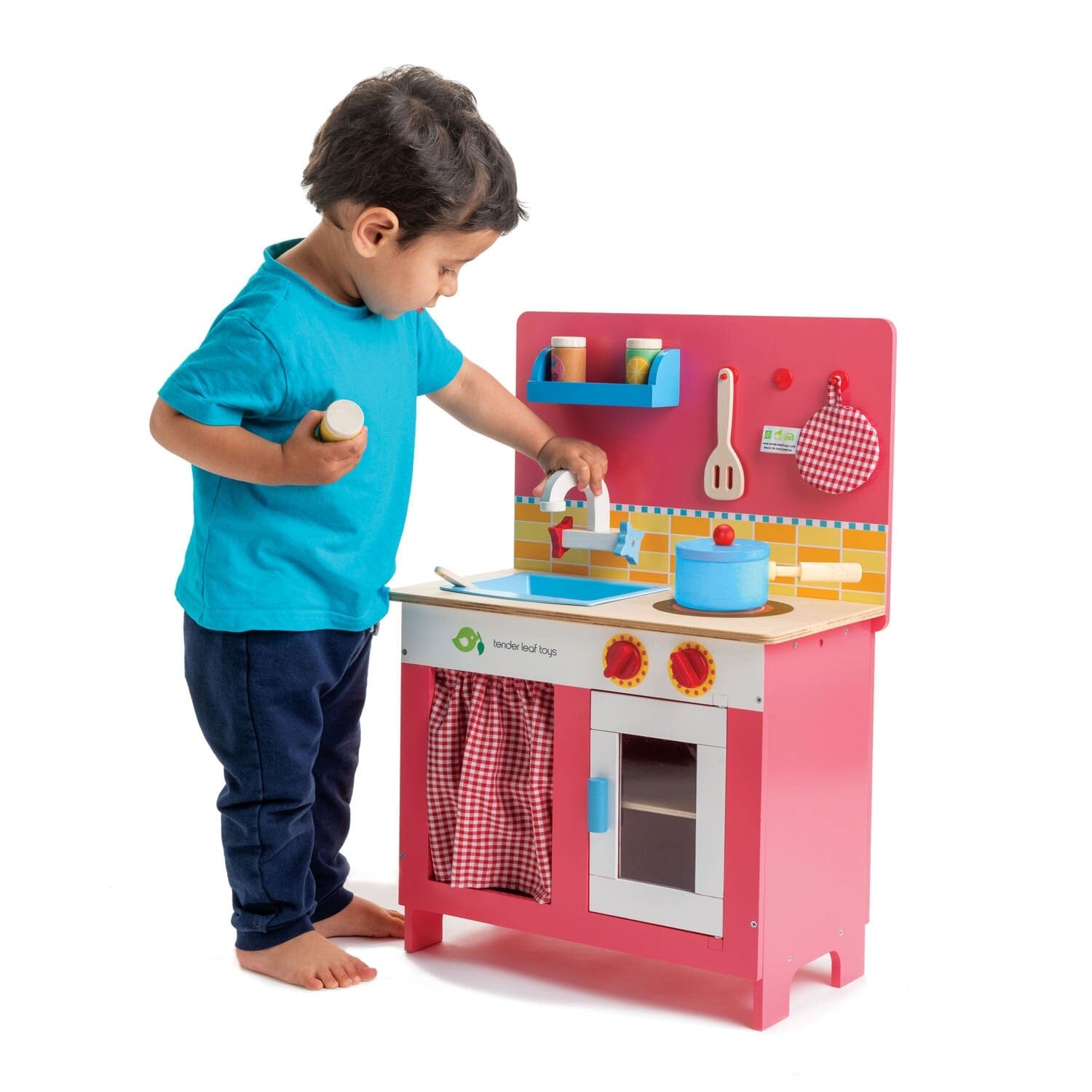 Cherry Pie wooden play kitchen set