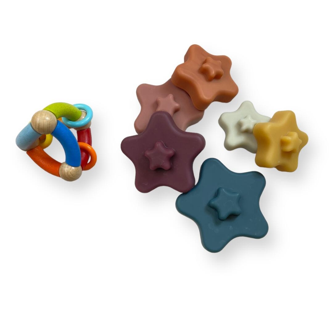 Mixed Brands - Clutching - Stacking - Teething Toy Bundle