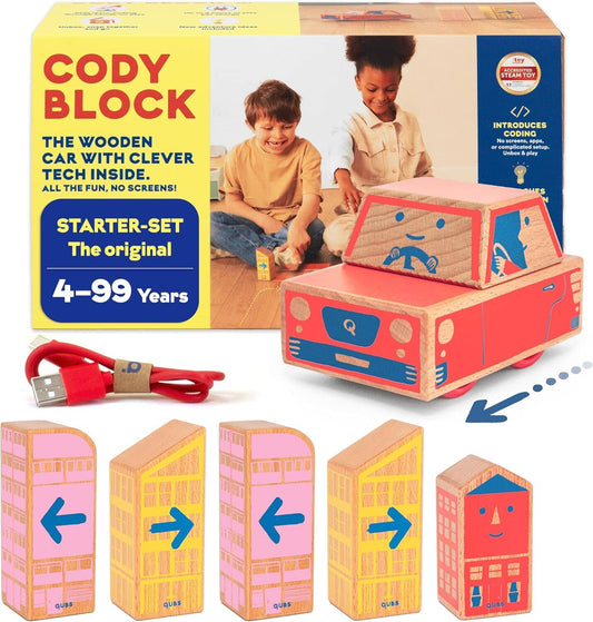 Cody Block Wooden Car Starter Set Toys 