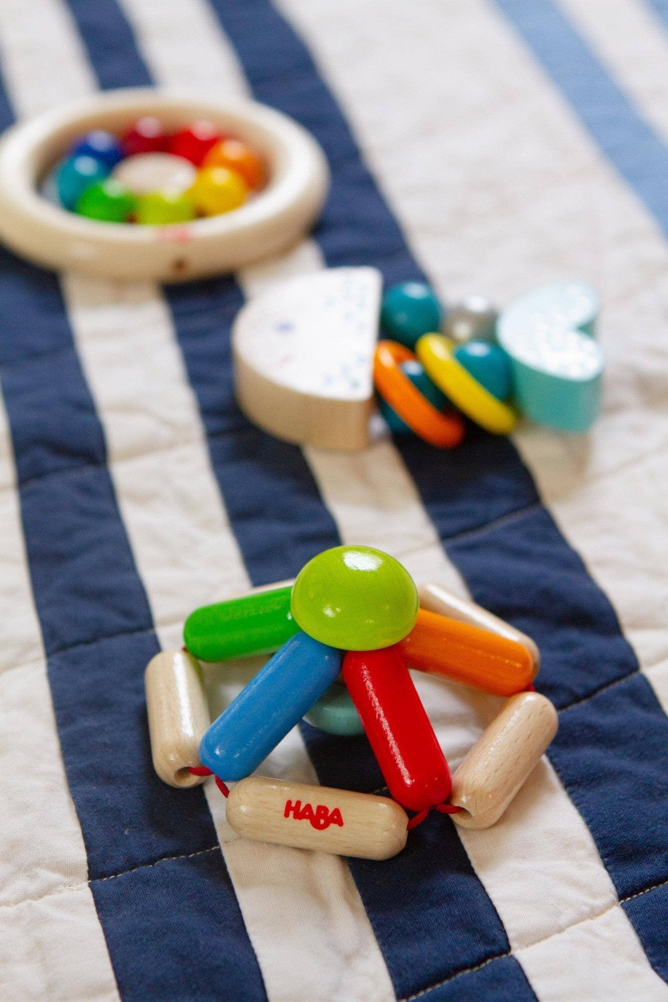 HABA USA - Color Carousel Wooden Baby Rattle