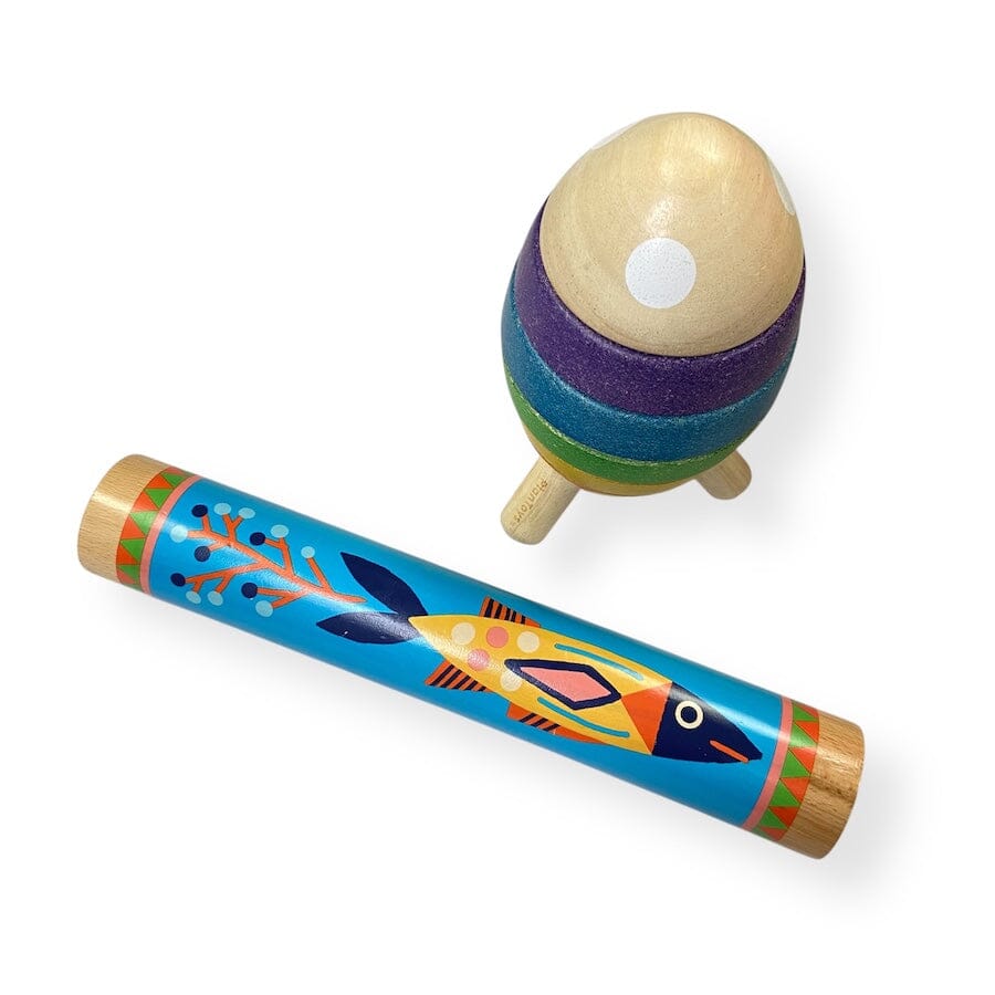 Colorful Toddler Toy Bundle with Rain Stick Toys 