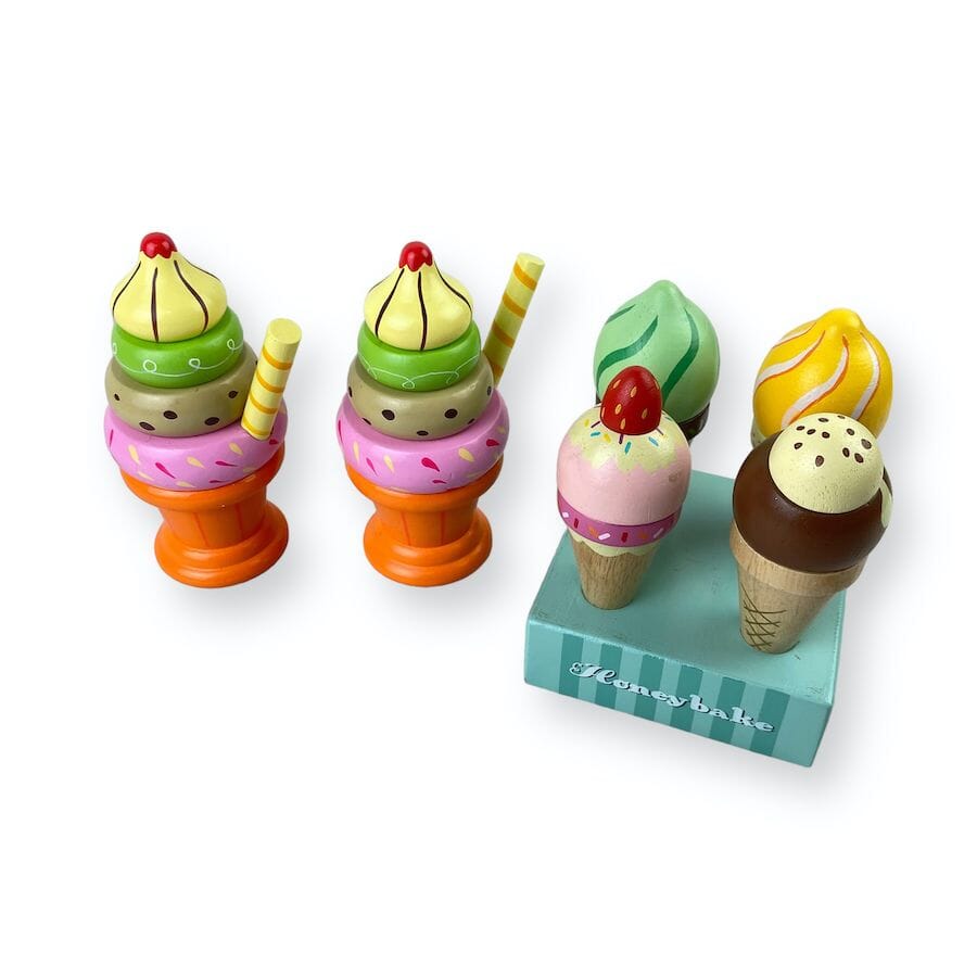 Mixed Brands - Colorful Wooden Ice Cream Toy Bundle