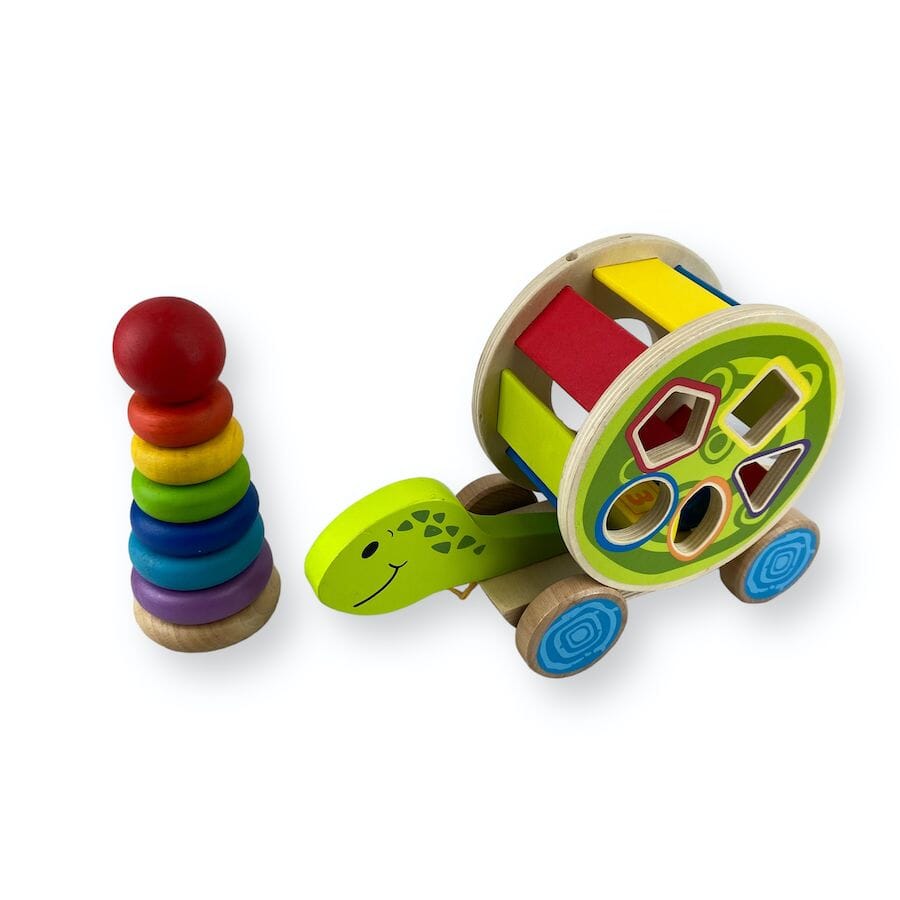 Colorful Wooden Toy Duo Toys 