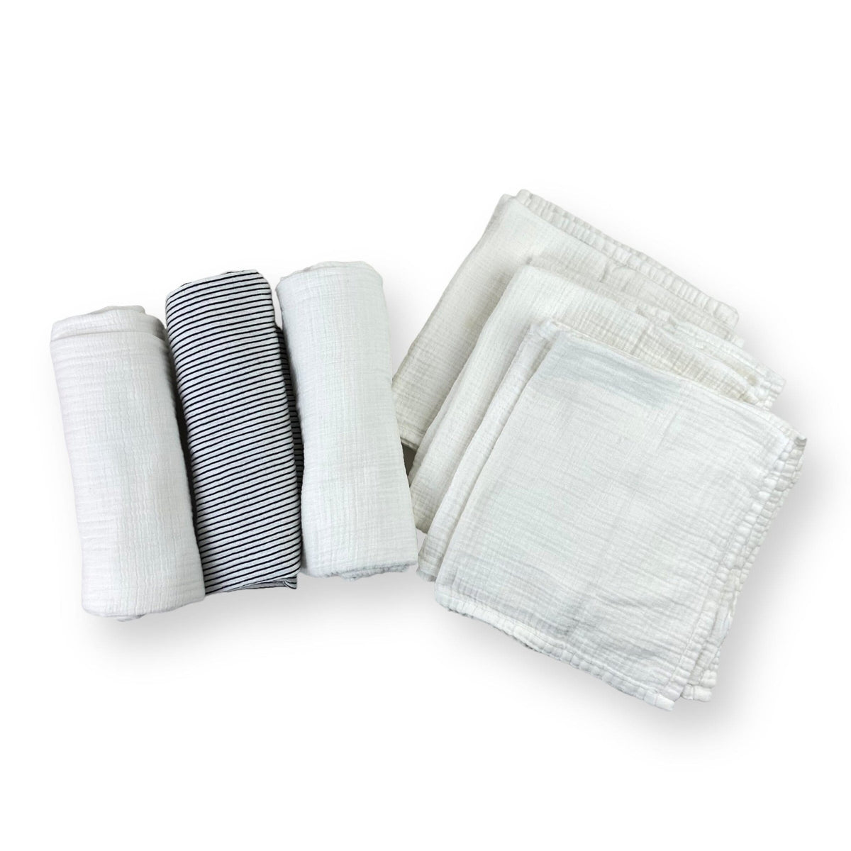 Mixed Brands - Cotton Muslin Swaddle & Cloth Bundle