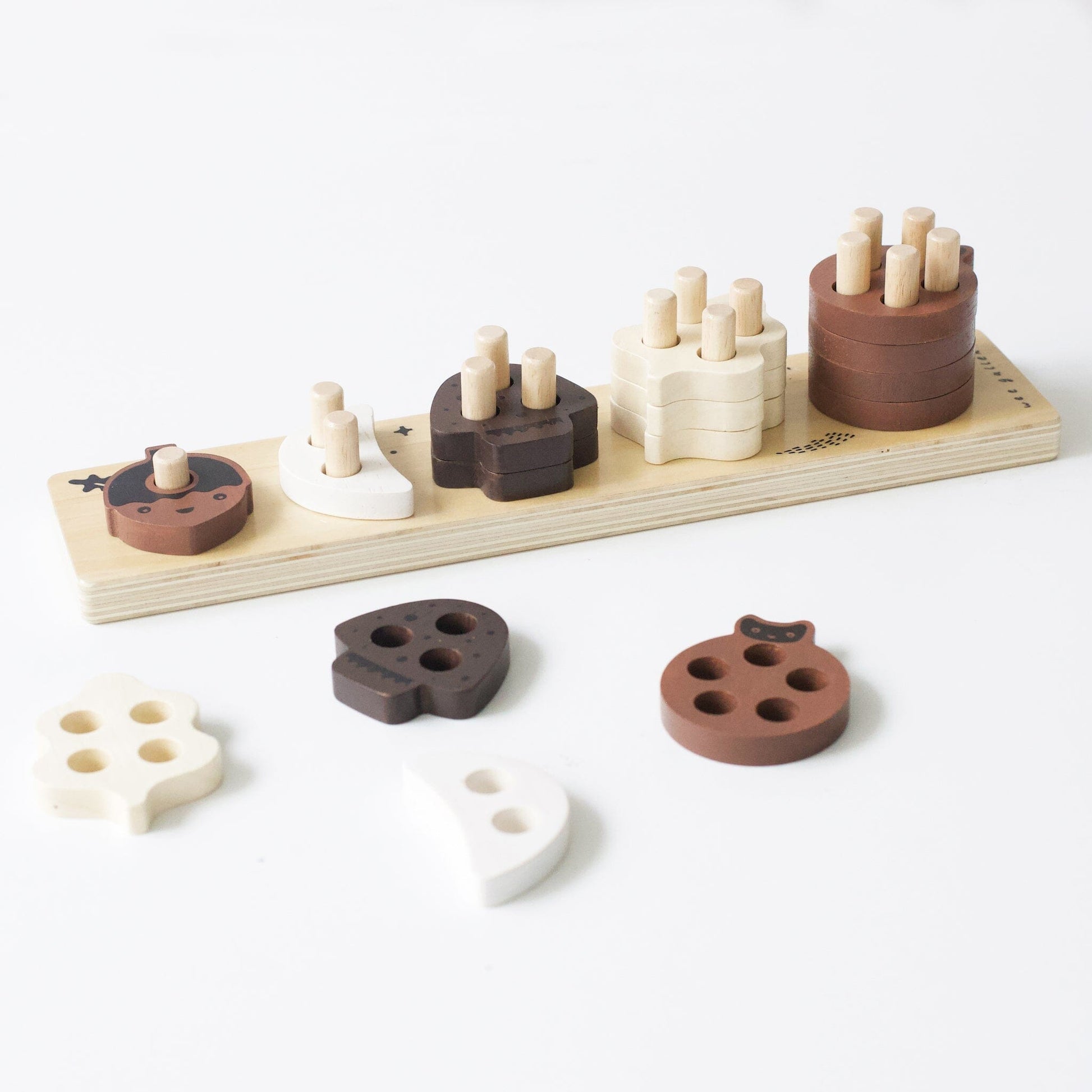 Count and Stack Puzzle Toy Wooden Toys 