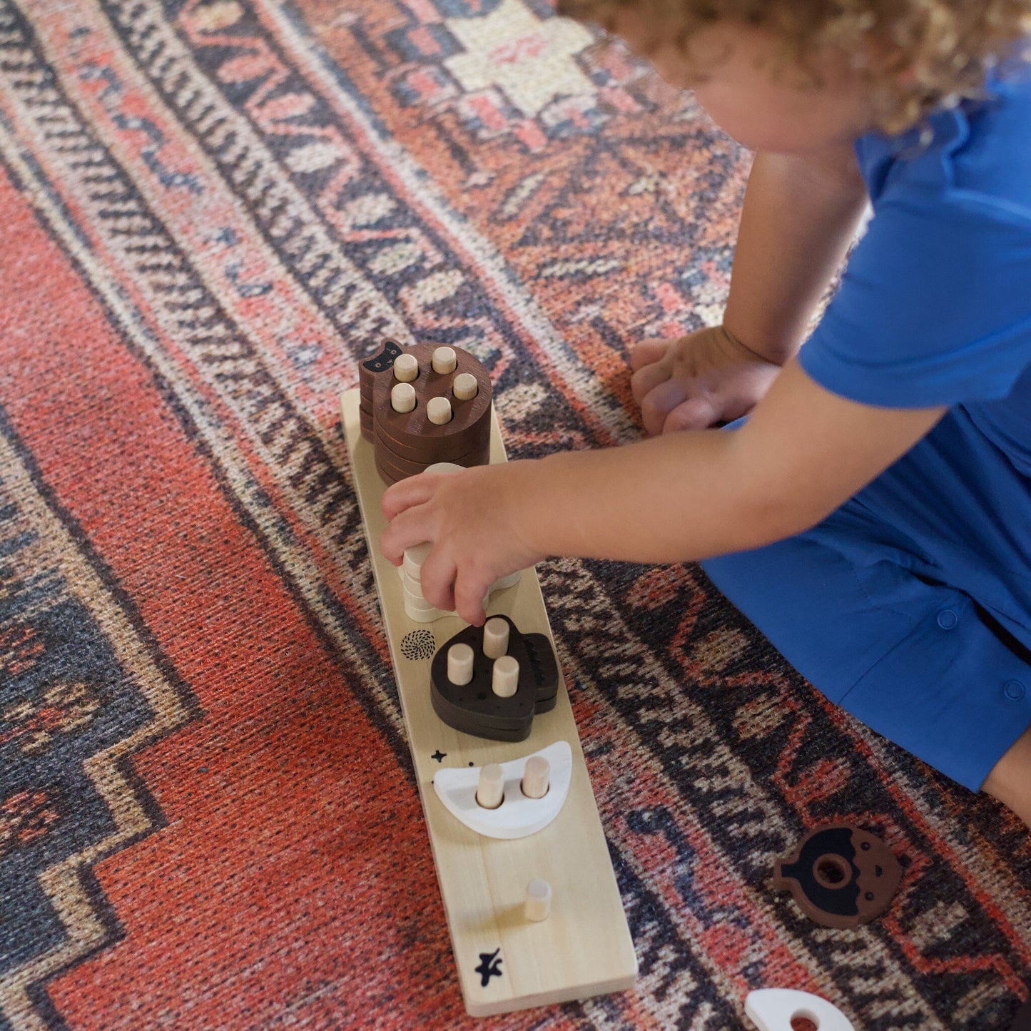 Count and Stack Puzzle Toy Wooden Toys 