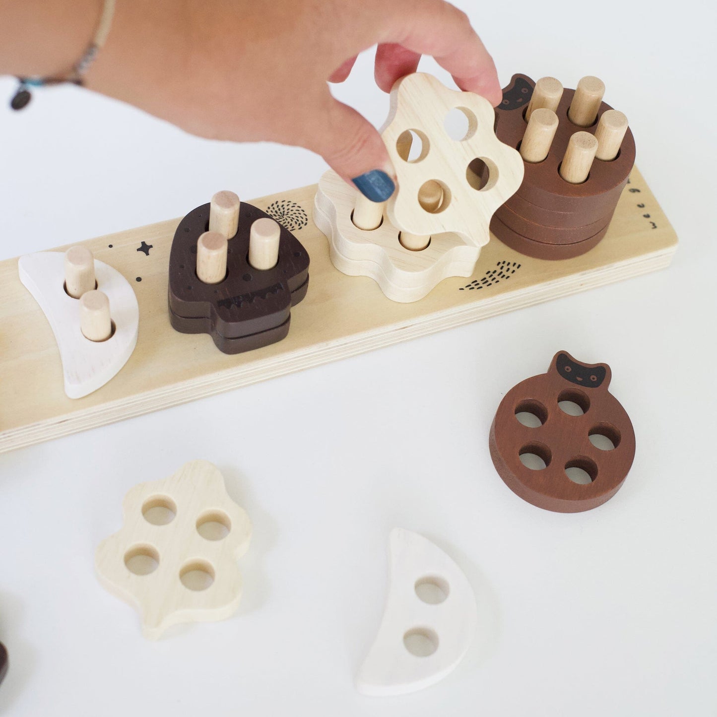 Count and Stack Puzzle Toy Wooden Toys 