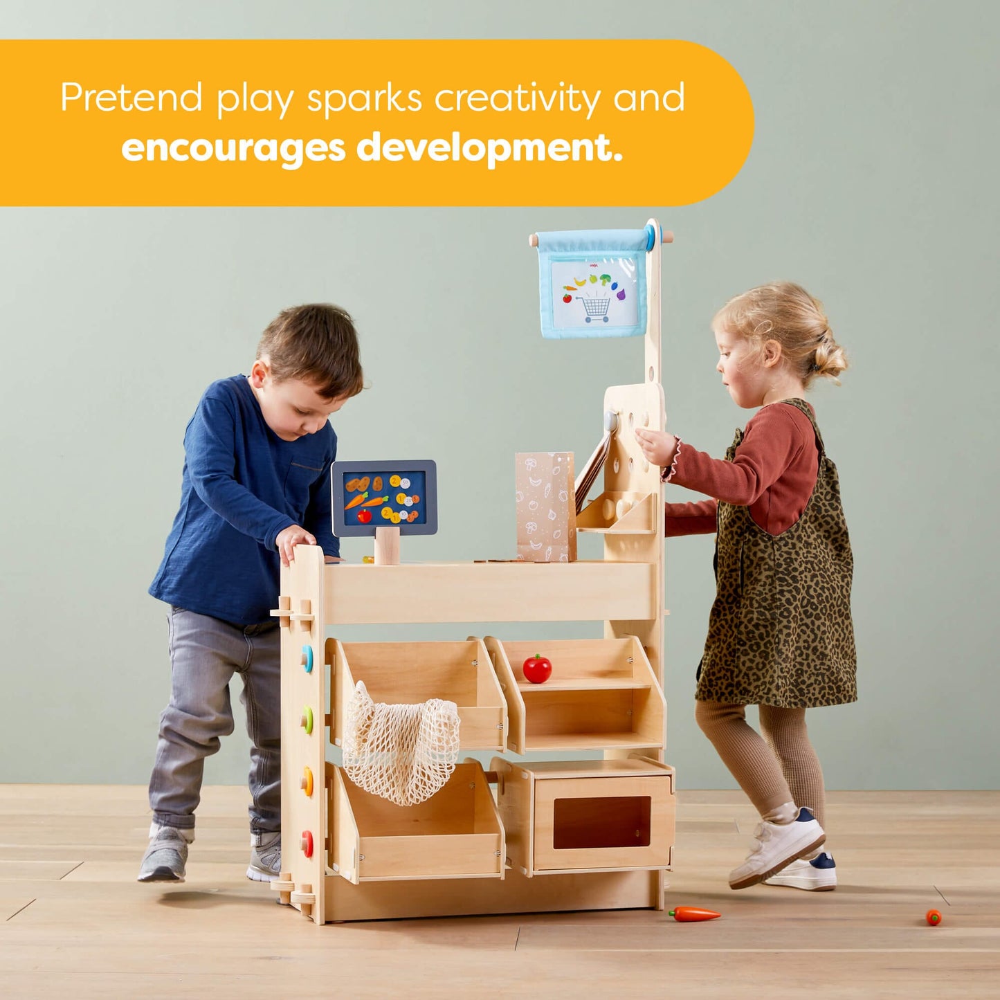 Creative Play 3 in 1 – Play Kitchen, Store & Workshop Role Play 
