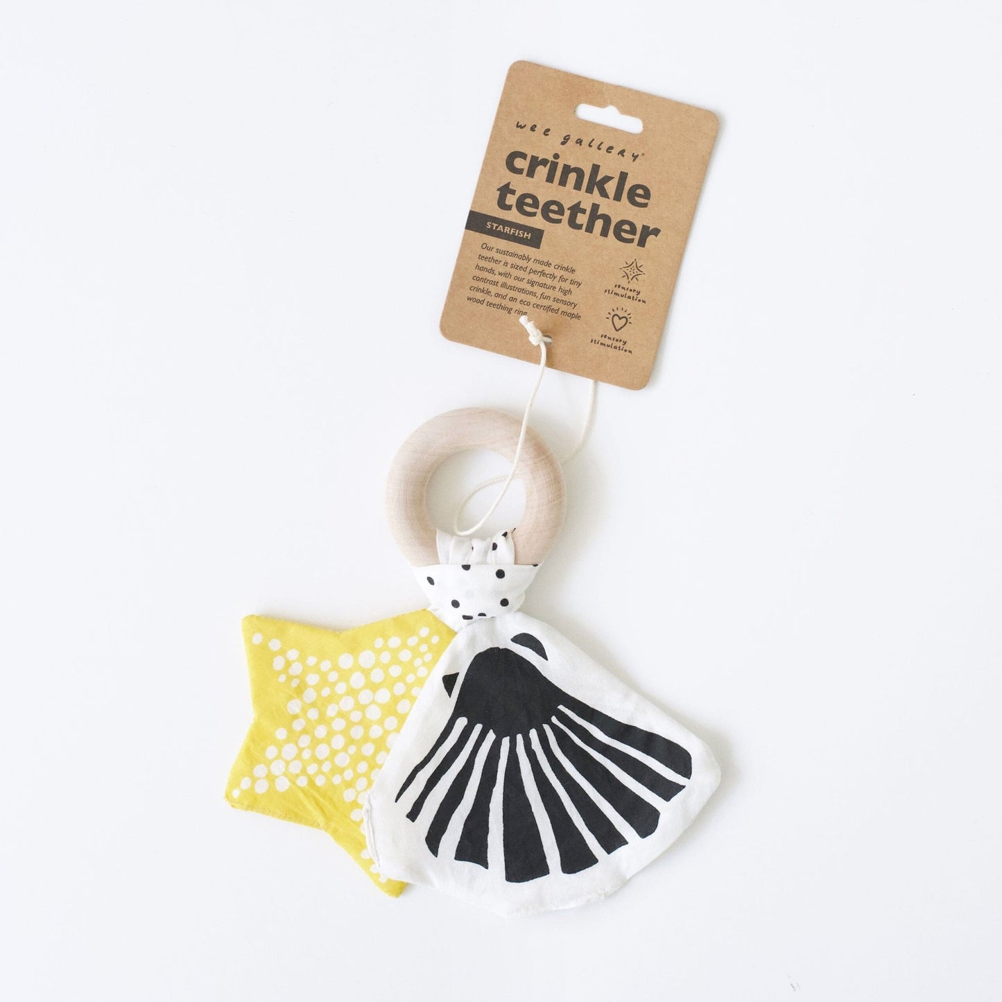 Wee Gallery - Crinkle Teether - Starfish
