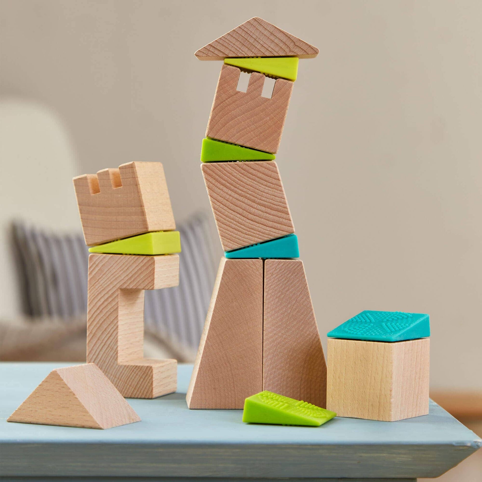 HABA USA - Crooked Towers Wooden Blocks