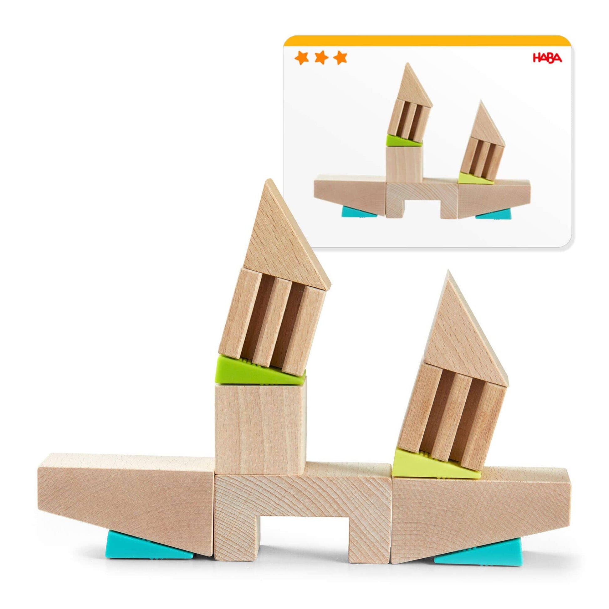 HABA USA - Crooked Towers Wooden Blocks