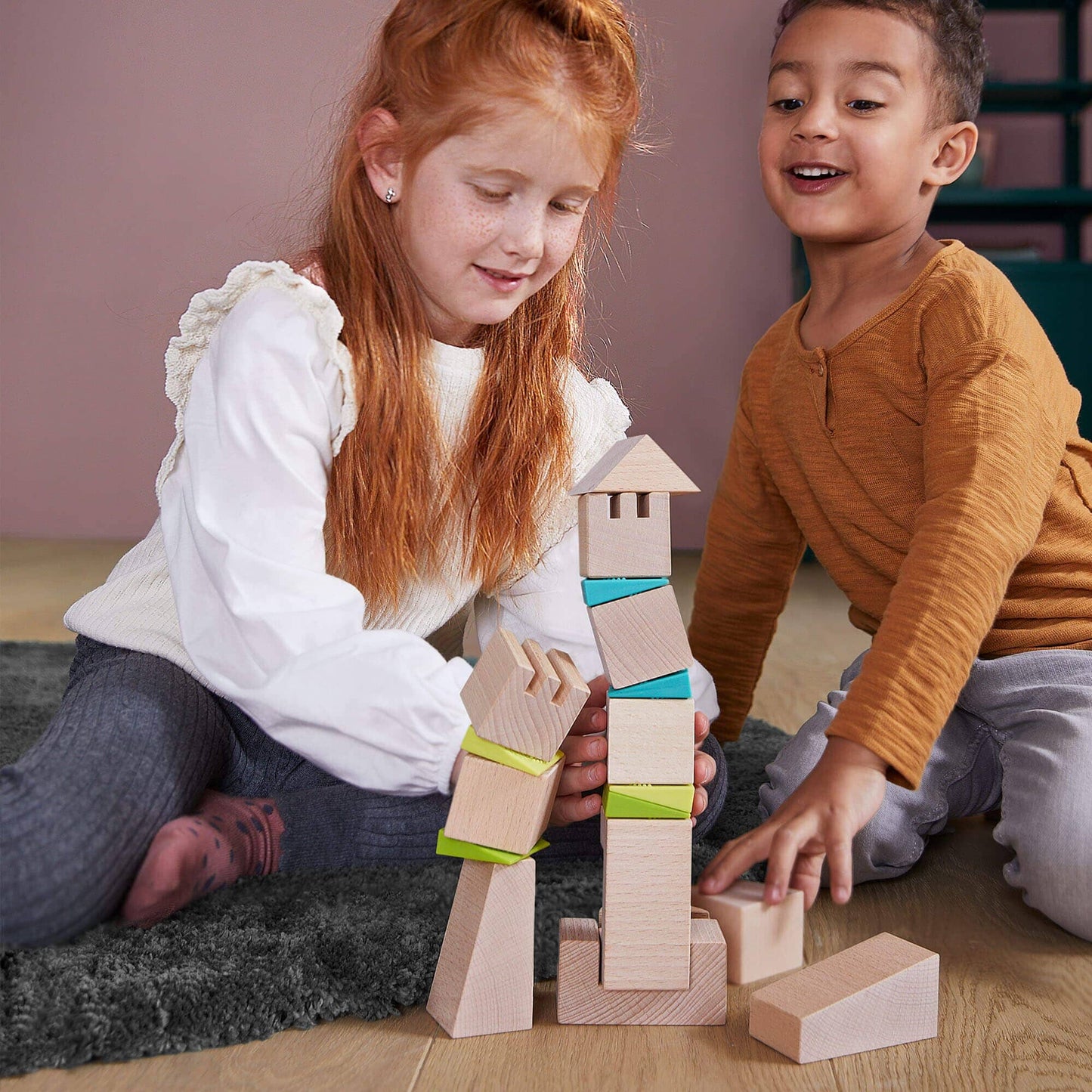 HABA USA - Crooked Towers Wooden Blocks