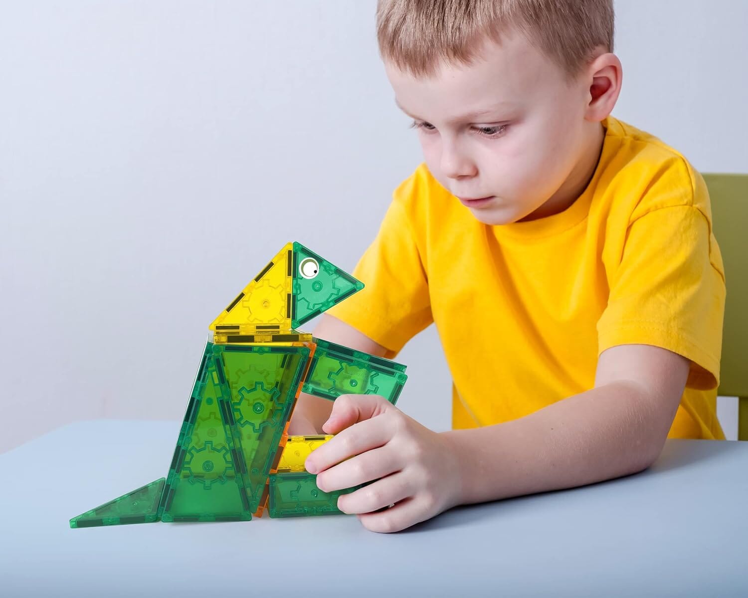Tytan Tiles - Dinosaurs 60 - Piece Magnetic Tiles Building Set