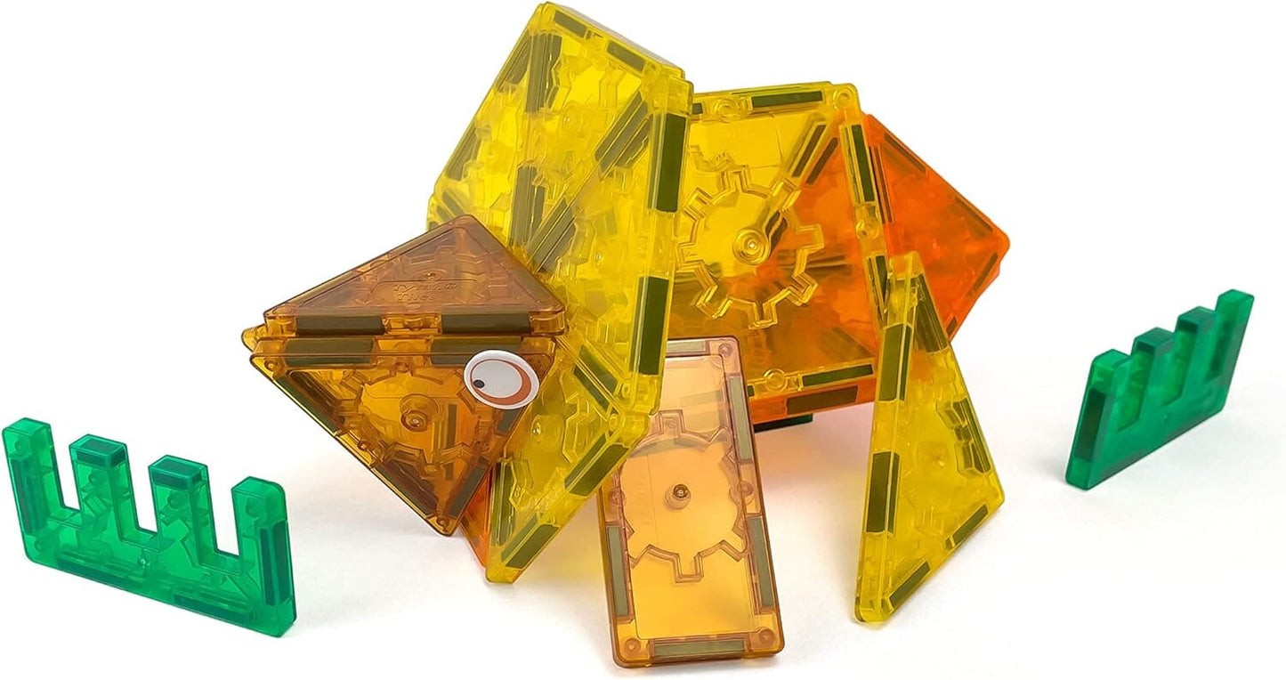 Dinosaurs 60-Piece Magnetic Tiles Building Set 