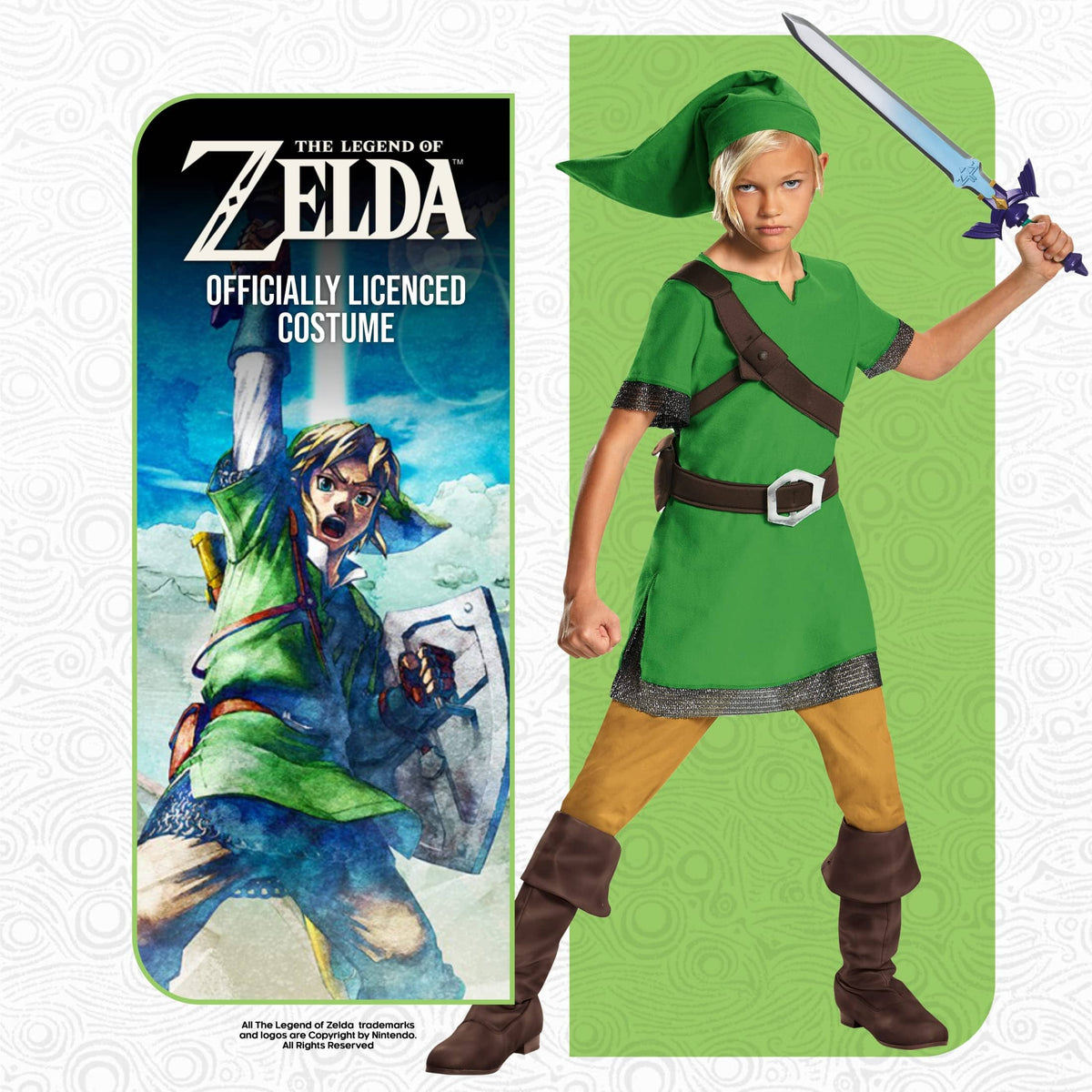 Disguise Legend of Zelda Link Kids Costume 85718J Size 14-16