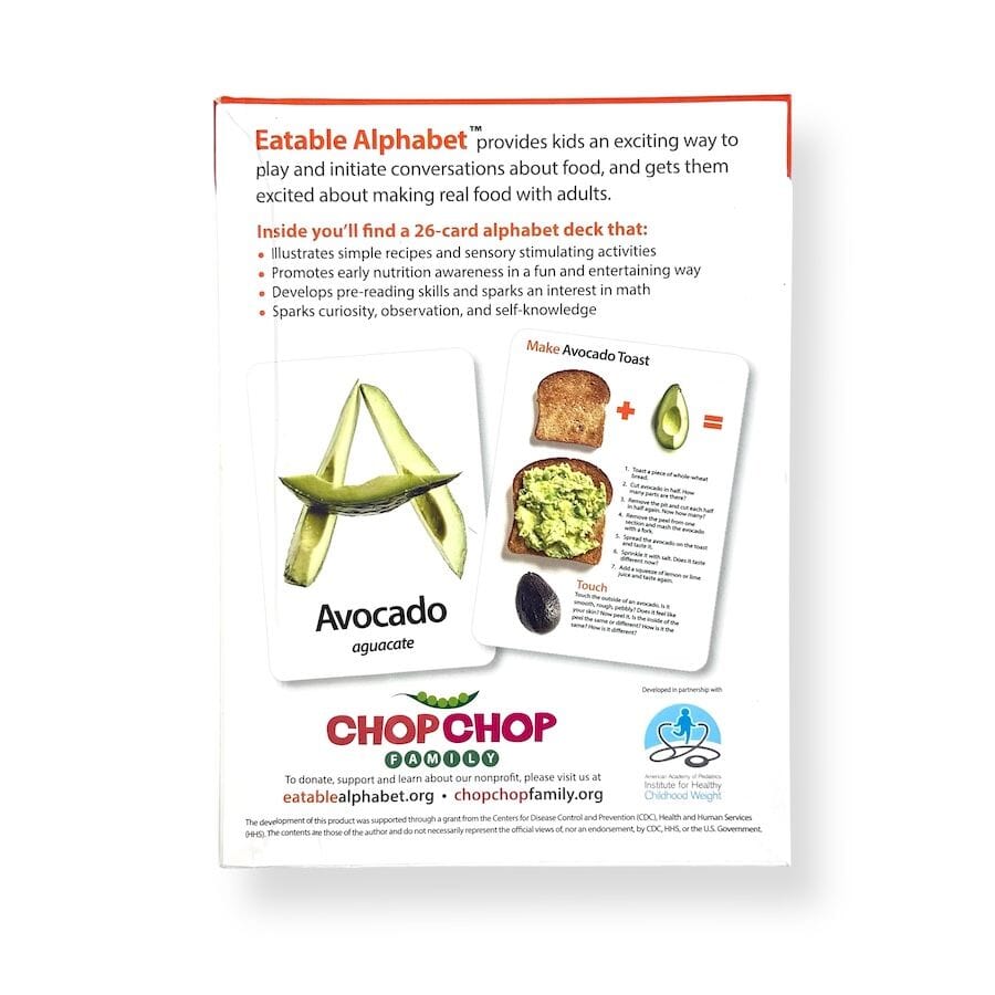 Eatable Alphabet Kitchen Activity Cards Toys 