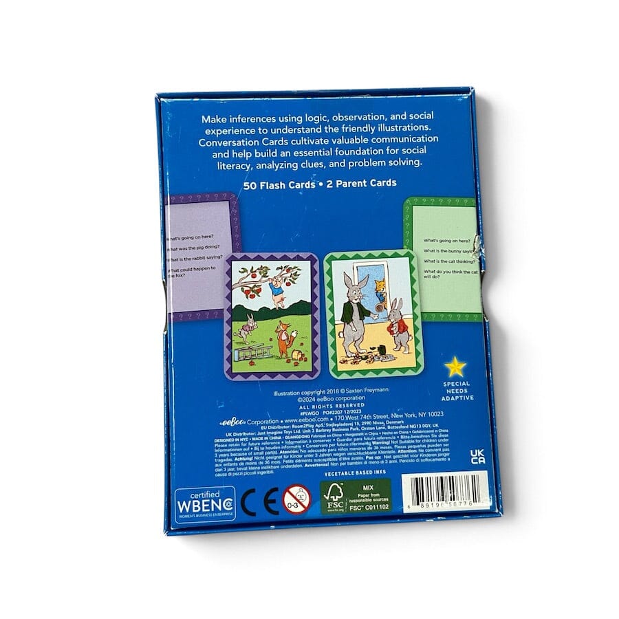 Eeboo What's Going On Here? Conversation Cards Toys 