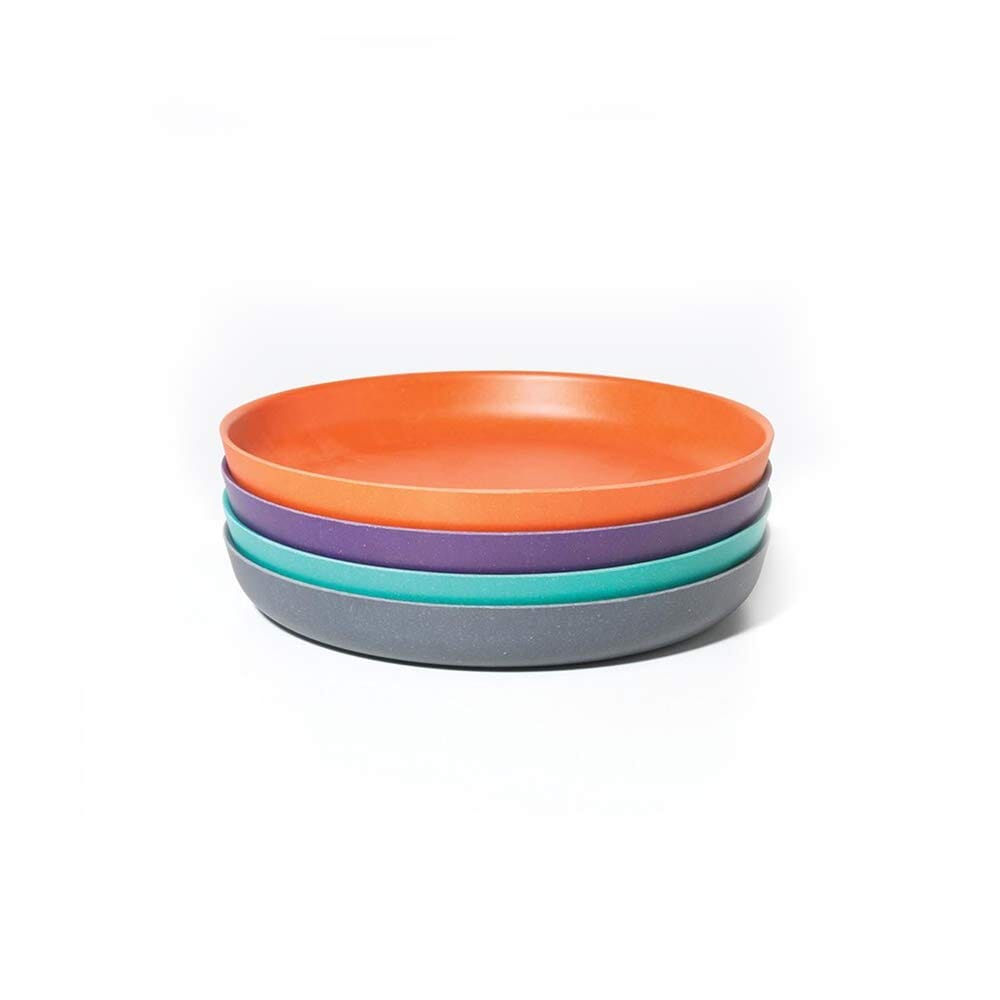 EKOBO Bamboo Kids Plates Close-Up BPA-Free Dishwasher Safe