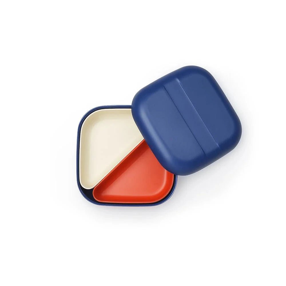 EKOBO Bamboo Bento Box in Royal Blue with Removable Containers