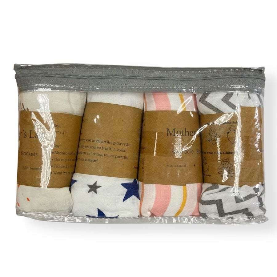 Elsaa - Elsaa Muslin Swaddle 4 Pk