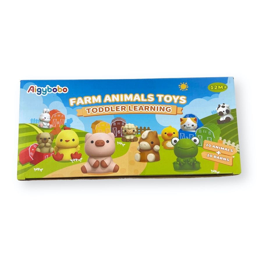 Aigybobo - Farm Animals Toys Finger Puppets & Counting