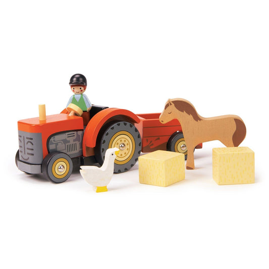 Tender Leaf - Farmyard Wood Toy Tractor