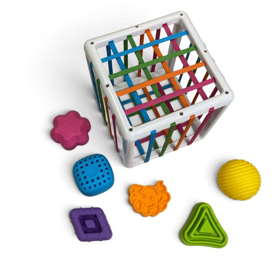 Fat Brain Toys Colorful Sensory Baby & Toddler Bundle Toys 