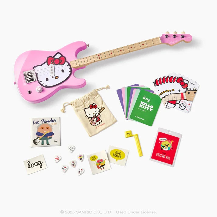 Fender x Loog Hello Kitty Stratocaster Electric Guitar Guitars 