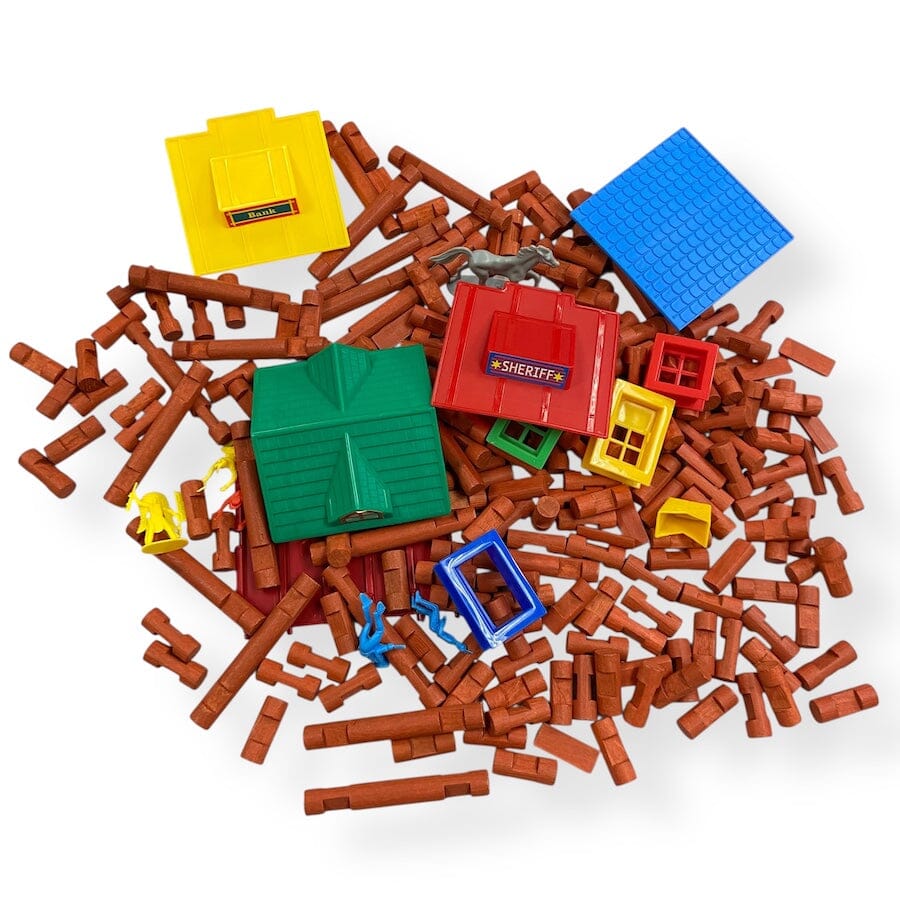 First Learning - First Learning Wooden Log Building Set