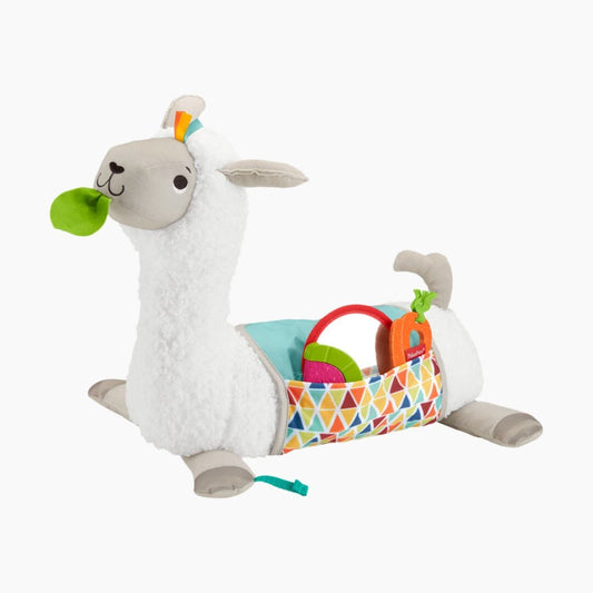 Fisher-Price Baby Toy Grow-with-Me Tummy Time Llama Baby & Toddler 