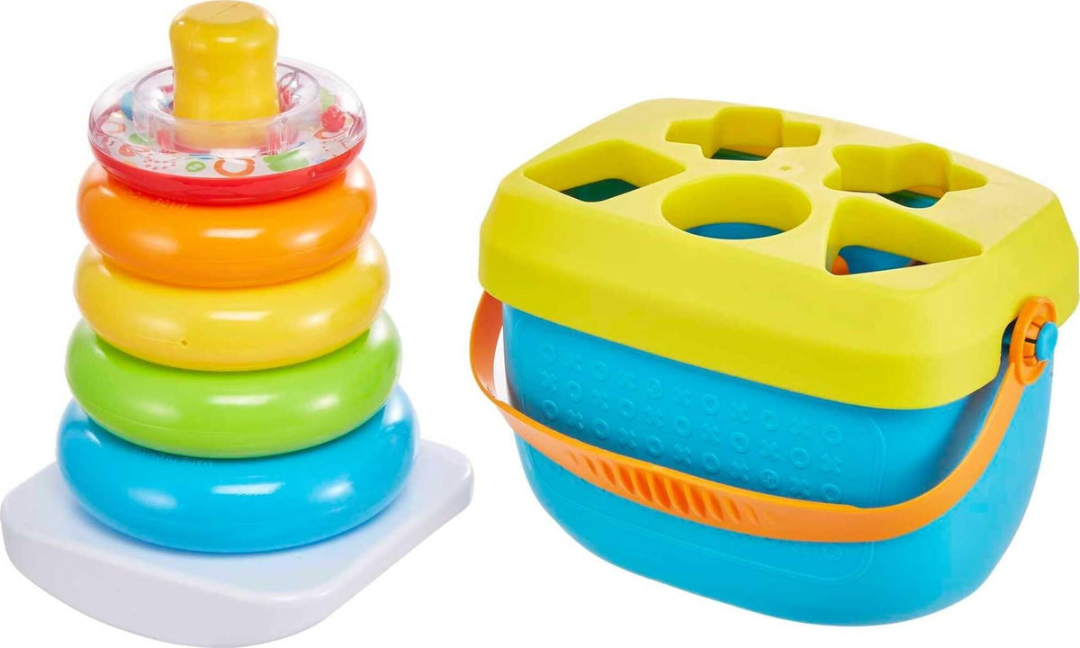 Fisher-Price Baby's First Blocks & Rock-a-Stack Set FWP37