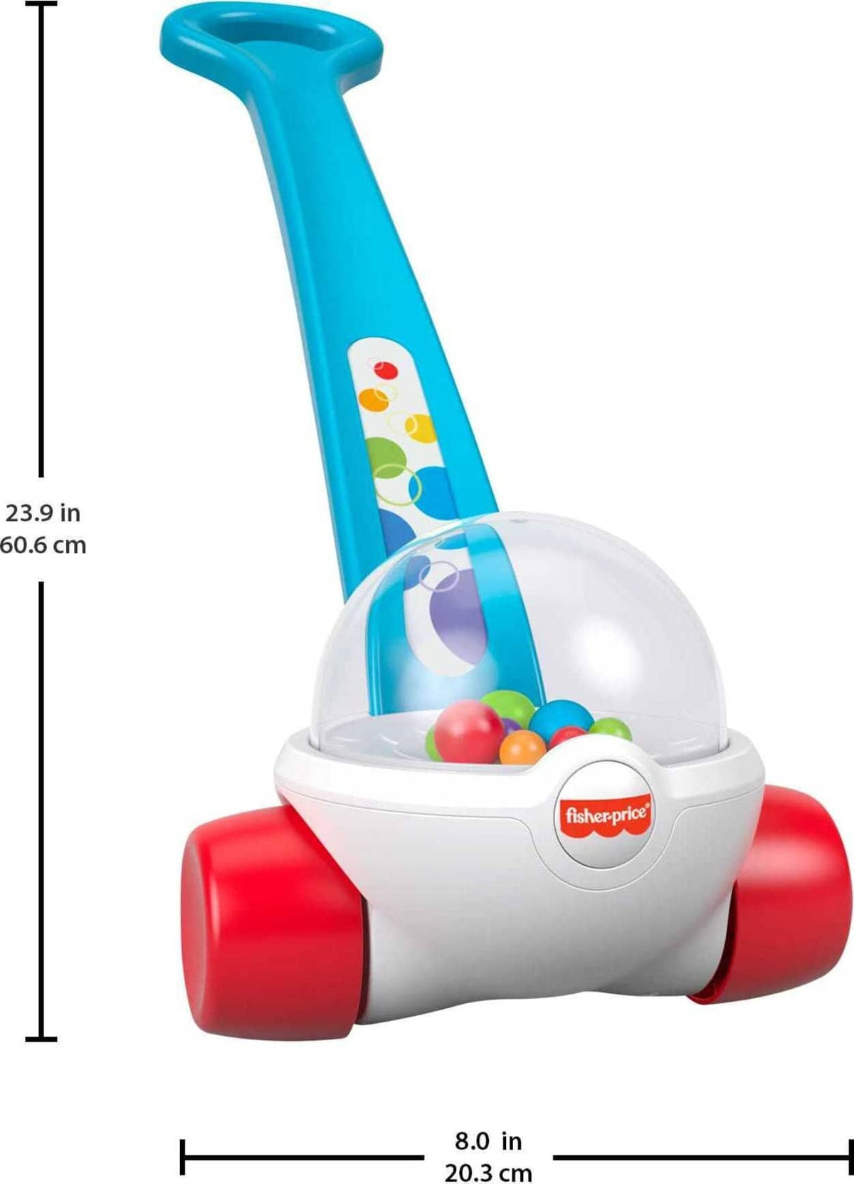 Fisher-Price Corn Popper Push-Along Toy GKX69 Blue