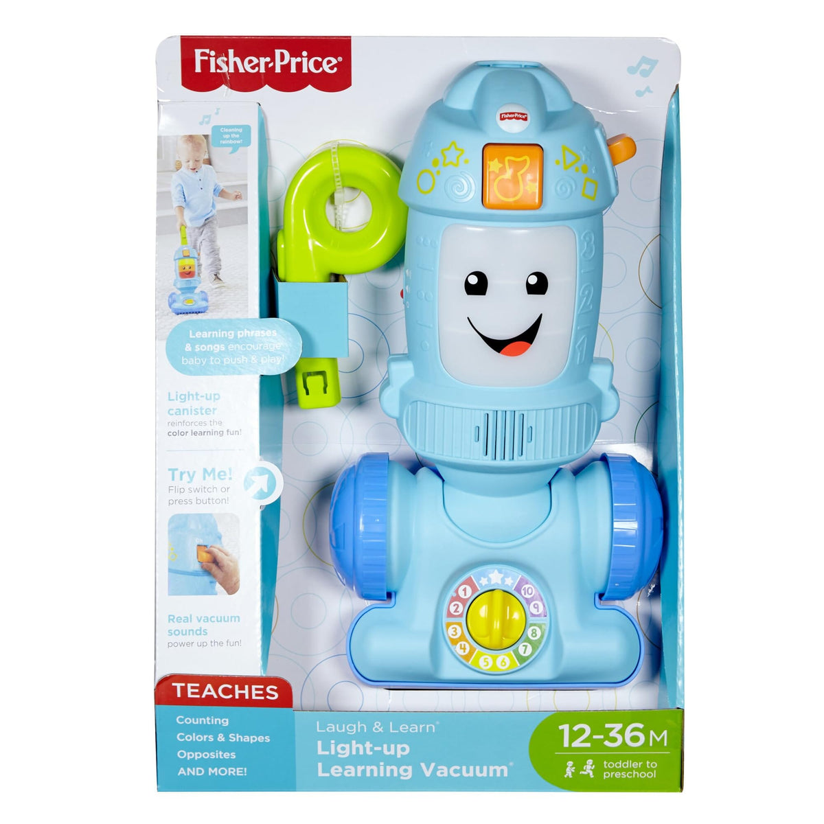Fisher-Price Laugh & Learn Light-Up Learning Vacuum FNR97