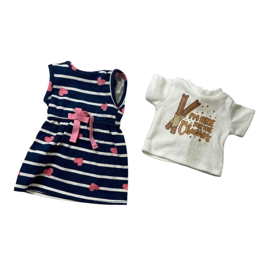 Floral Dress & Shirt Bundle - 18" Dolls Toys 