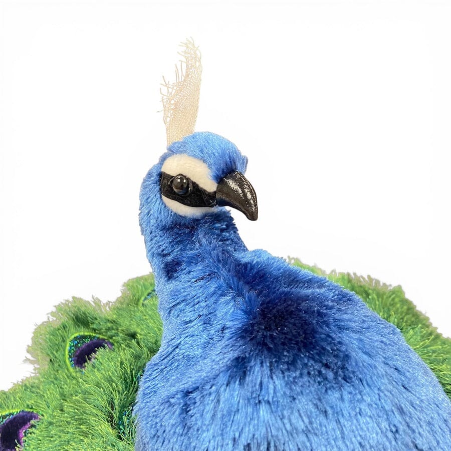 Folkmanis 8" Small Peacock Plush Hand Puppet Toys 