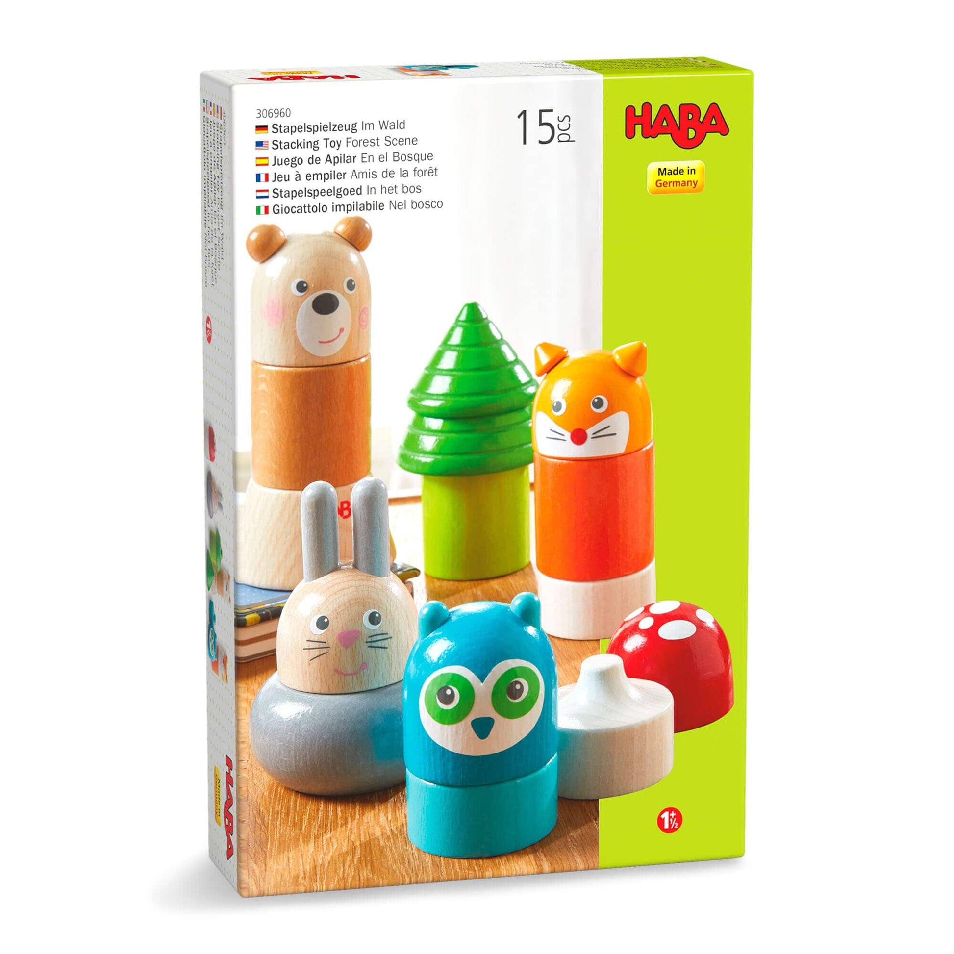 HABA USA - Forest Animals Wooden Stacking Toy