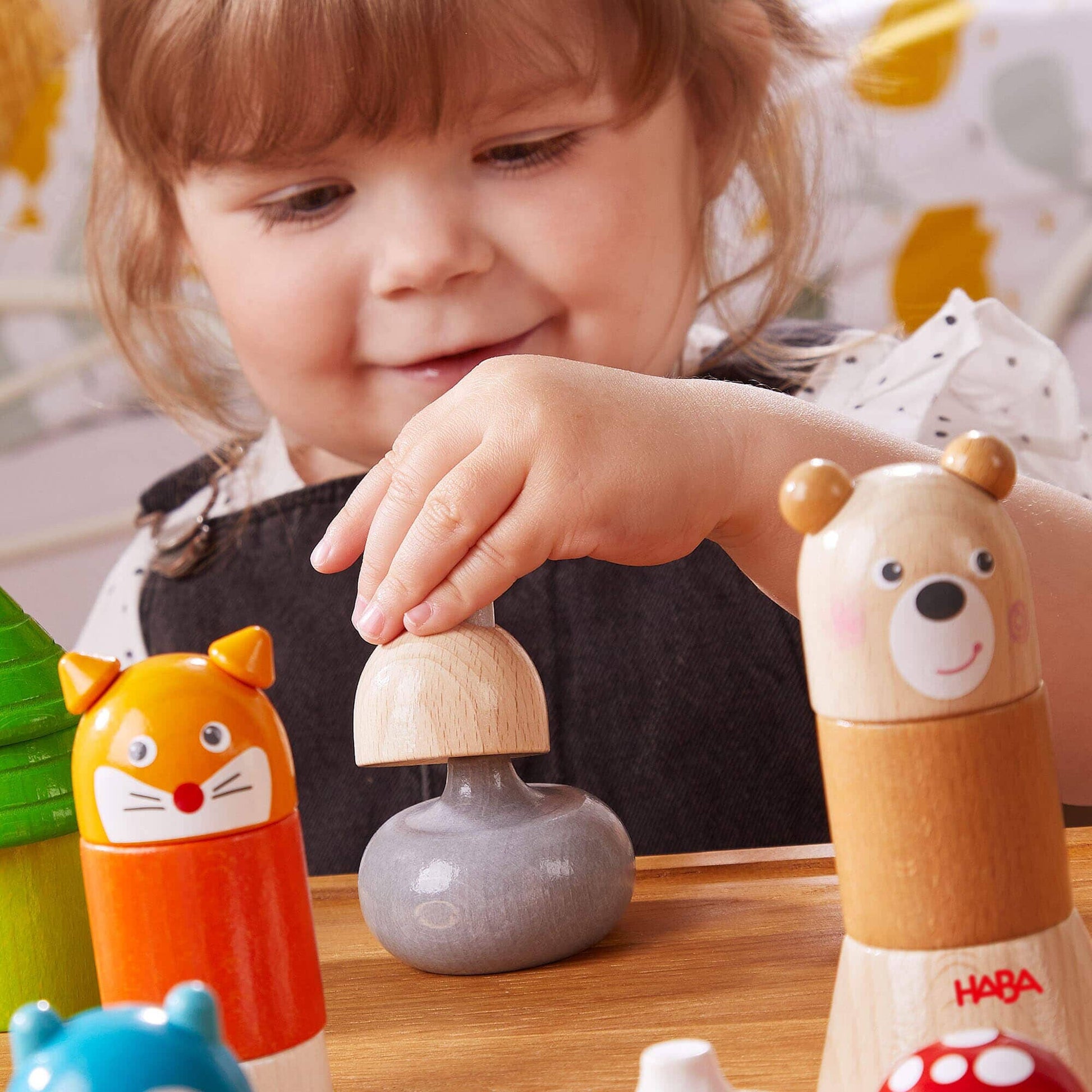 HABA USA - Forest Animals Wooden Stacking Toy