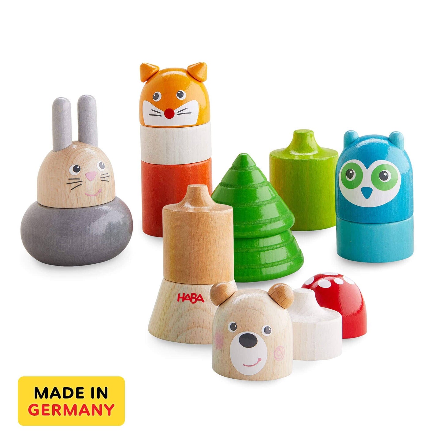 HABA USA - Forest Animals Wooden Stacking Toy