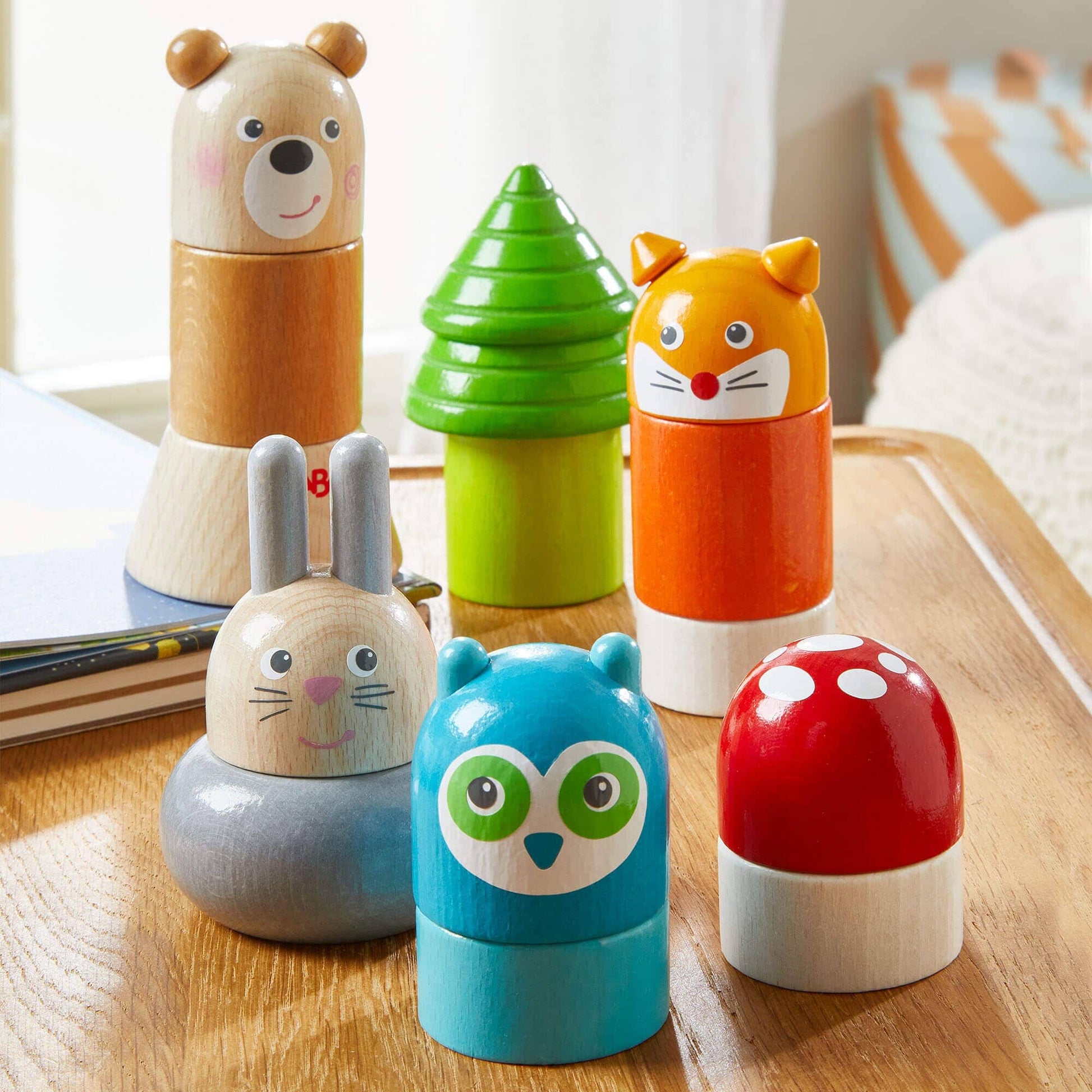 HABA USA - Forest Animals Wooden Stacking Toy