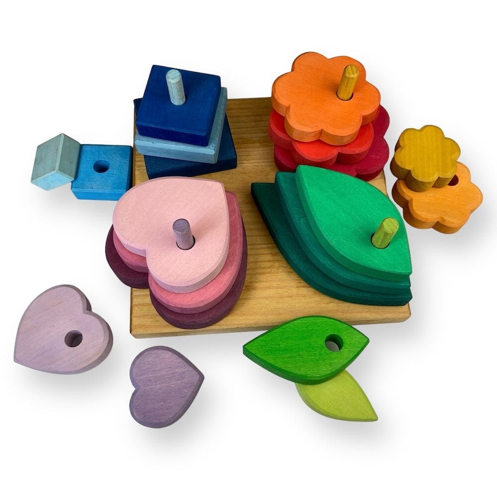 Grimm's Stacking Game Shapes Toys 