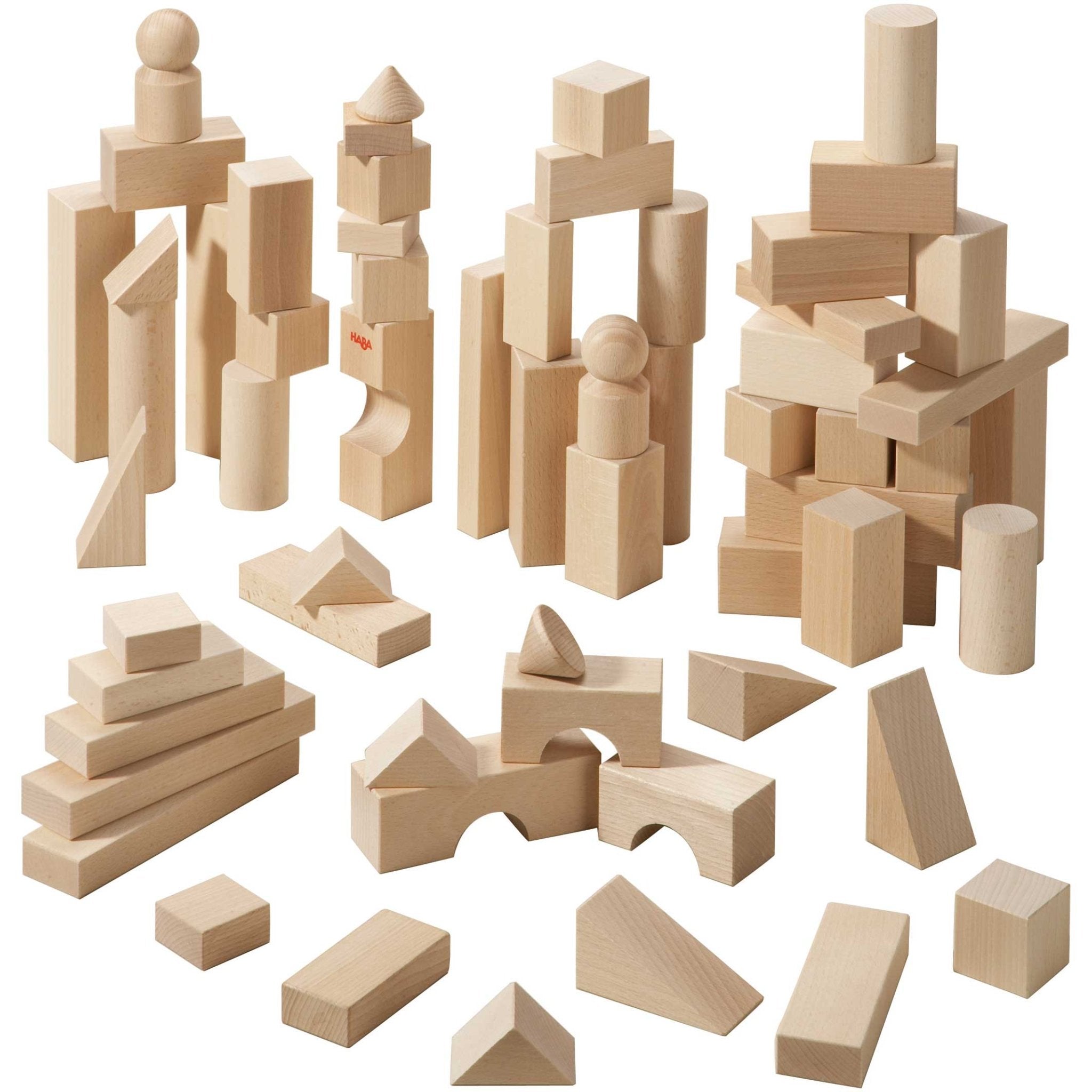 HABA Basic Building Blocks - 60 Piece Large Starter Set – TOYCYCLE
