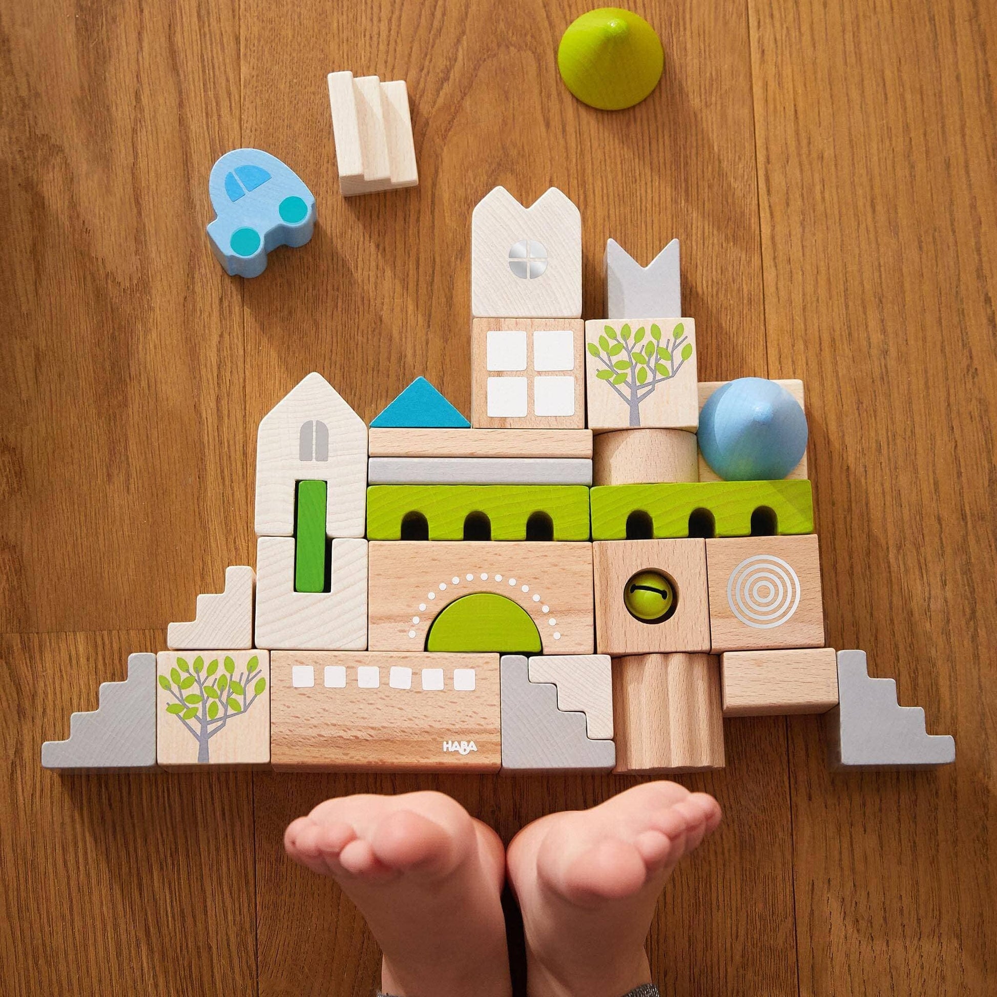 HABA USA - HABA Coburg 28 Piece Wooden Building Blocks