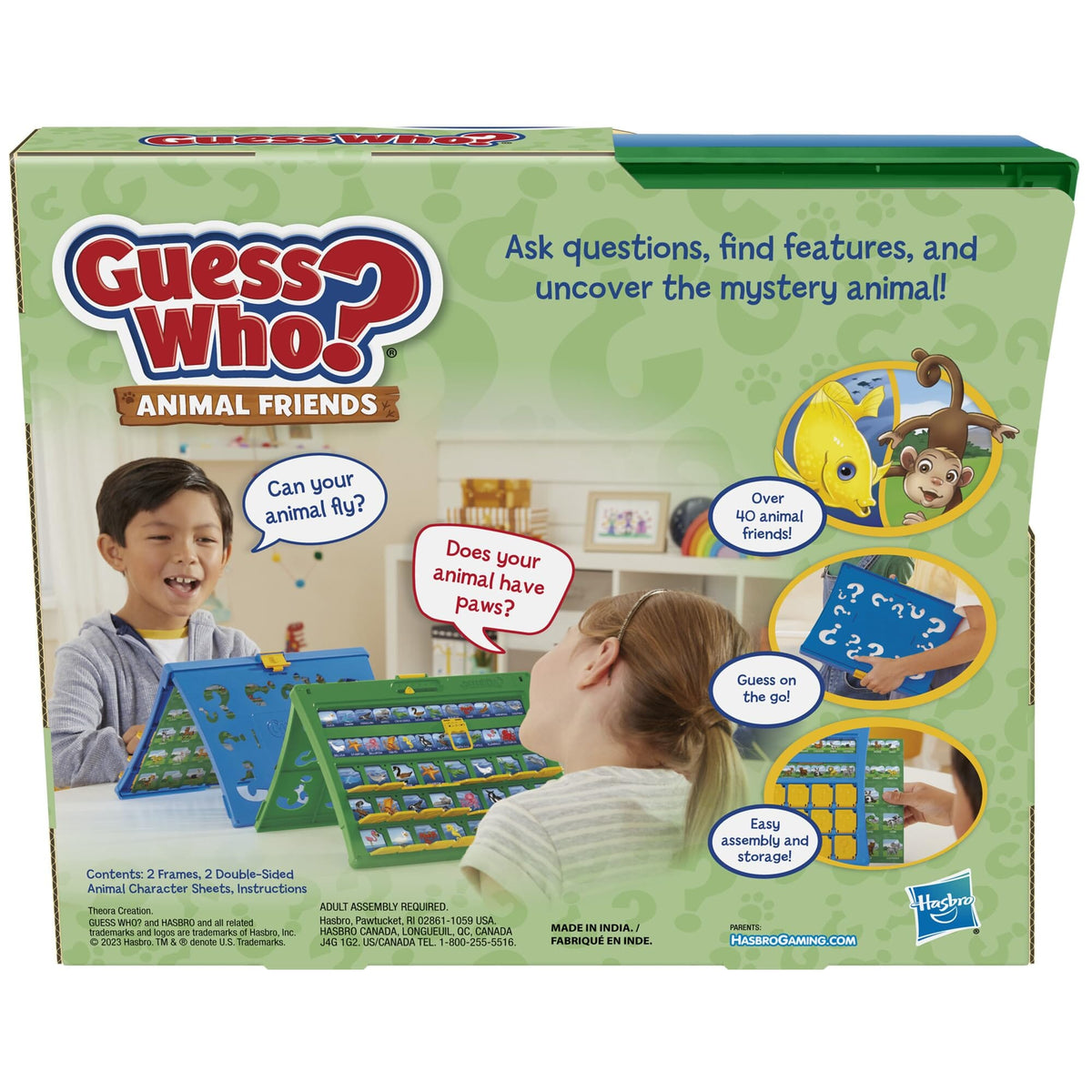 Hasbro Gaming Guess Who? Animal Friends Game F8282