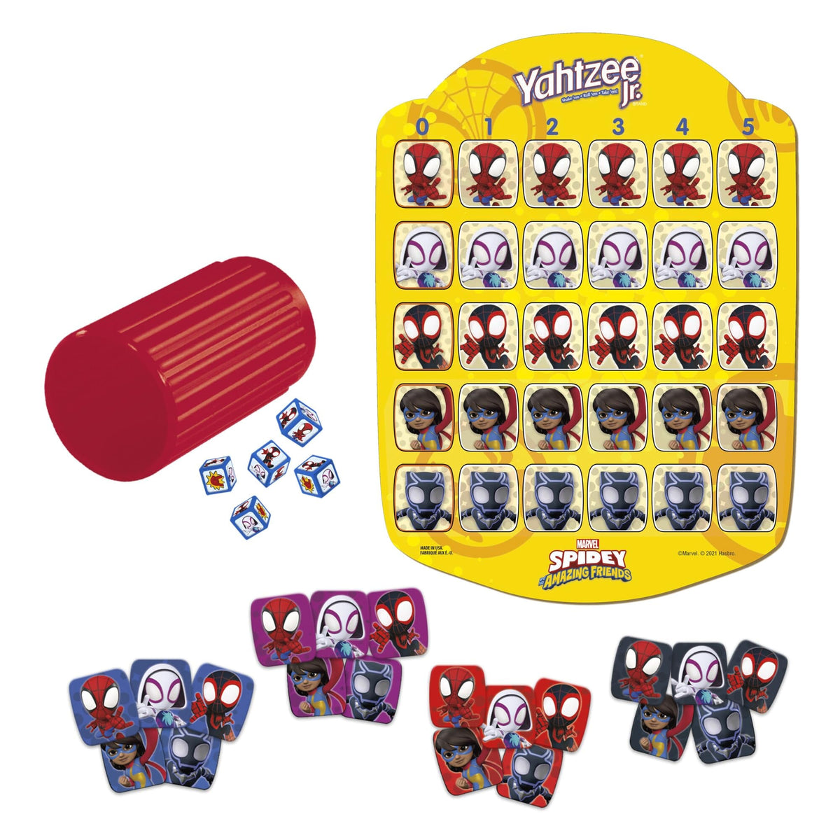 Hasbro Gaming Yahtzee Jr. Spidey and His Amazing Friends F3198