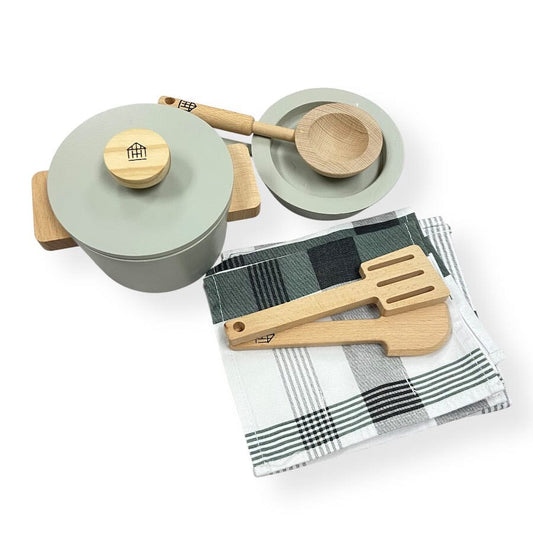 Hearth & Hand Wooden Play Cooking Set Toys 